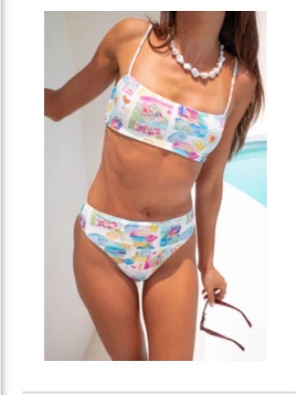 Show Me Your MuMu Multicolor Printed Bikini Set